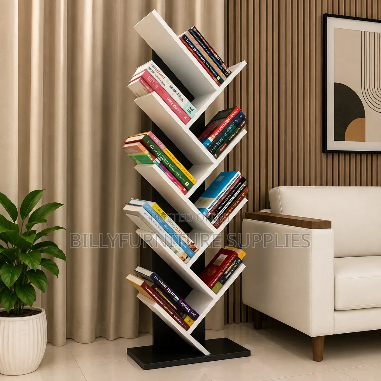 Corner Bookshelf