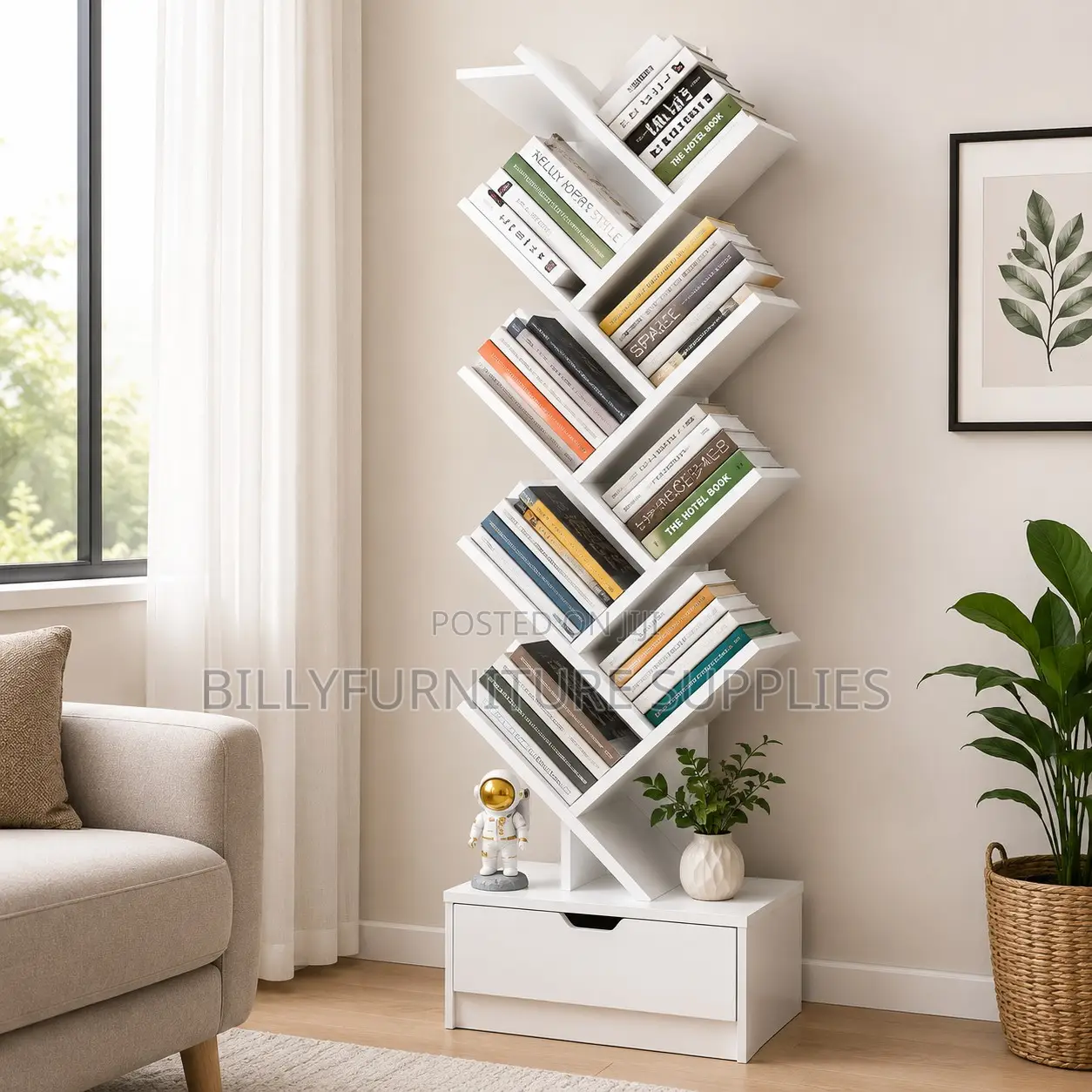 Tree Bookshelf for Home and Office Use