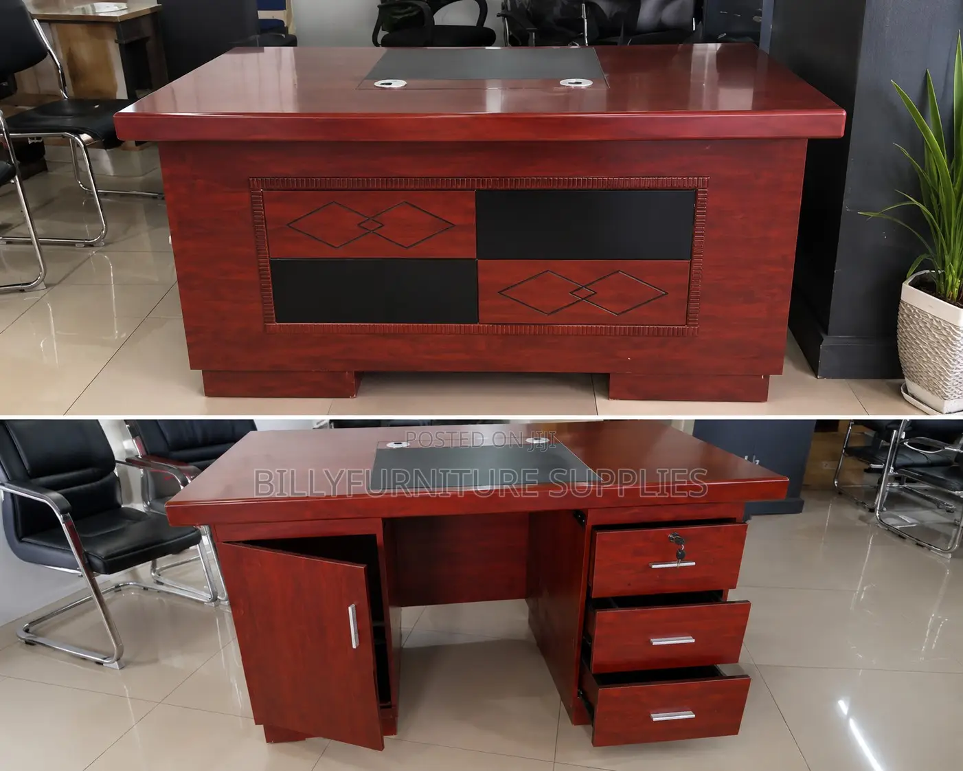 Executive 1400mm Office Desk With Enough Storage