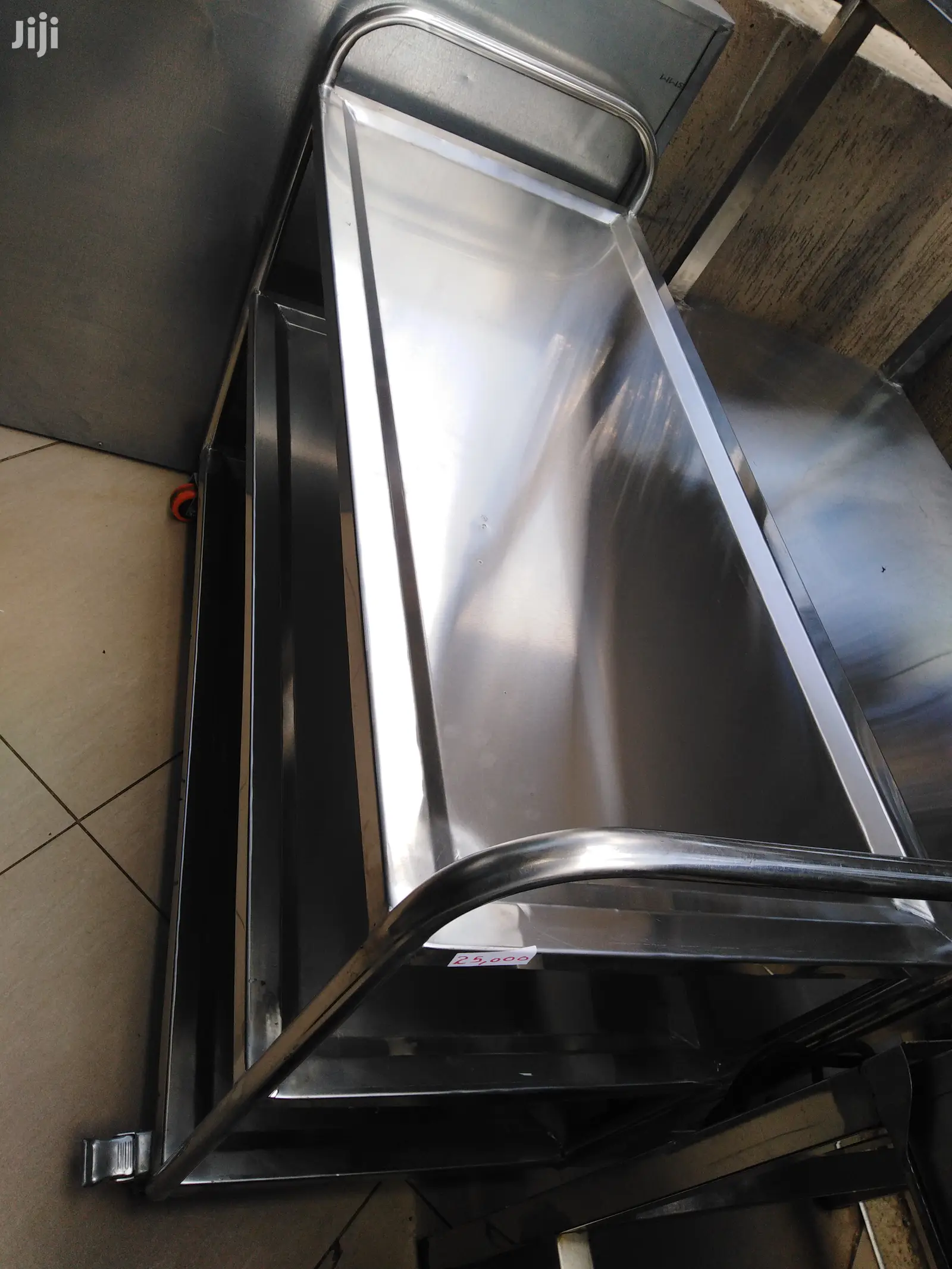 Serving Food Trolley Flat Stainless Steel Without Rails