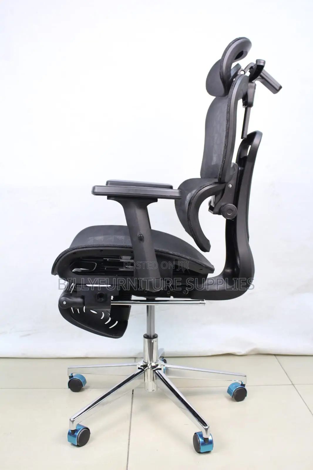 Orthopedic Mesh Office Chair With Headrest Footrest