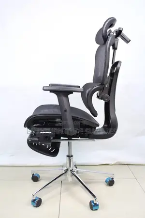 Orthopedic Mesh Office Chair With Headrest Footrest