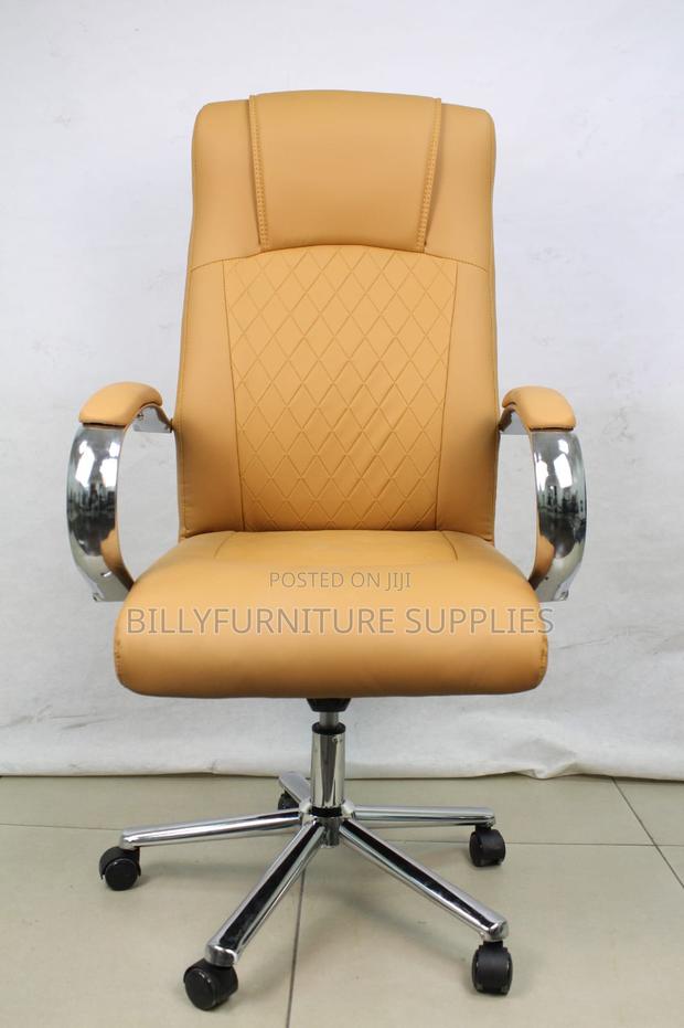 Heavy Duty High Back Leather Office Chair - thumbnail 4