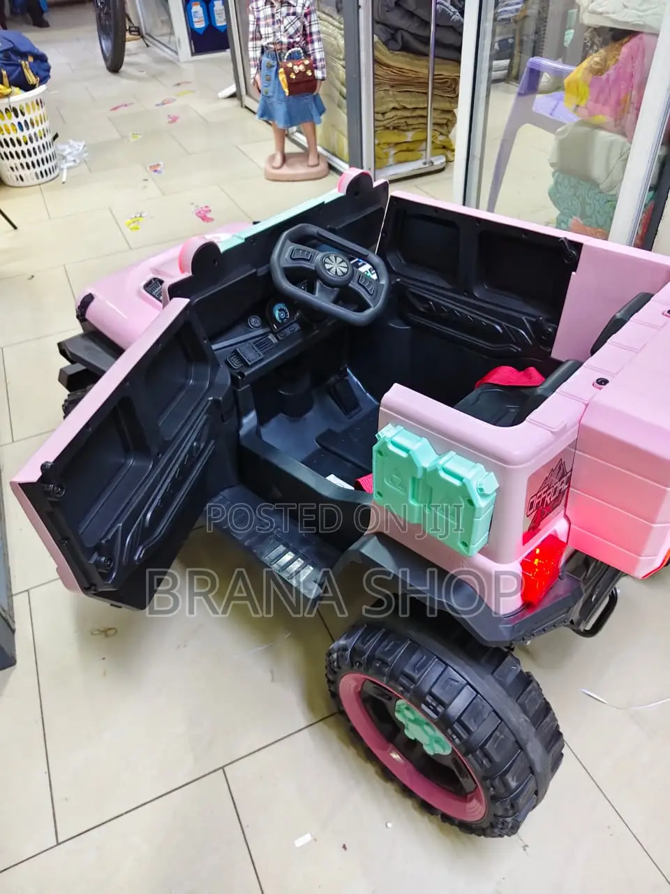 Pink Kids Electric Ride-on SUV Jeep (Model KP-906).