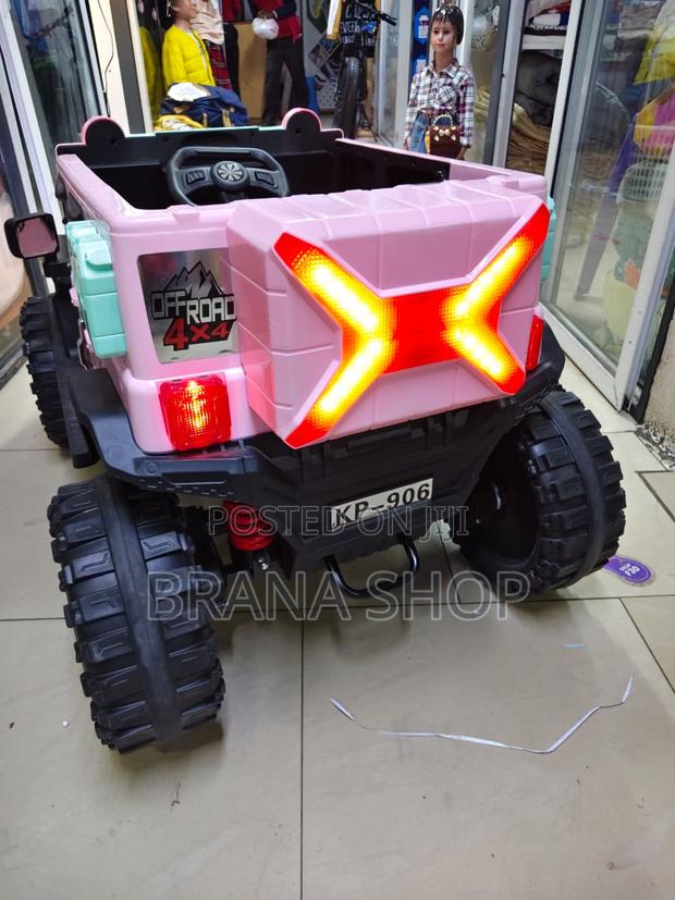 Pink Kids Electric Ride-on SUV Jeep (Model KP-906). - thumbnail 5