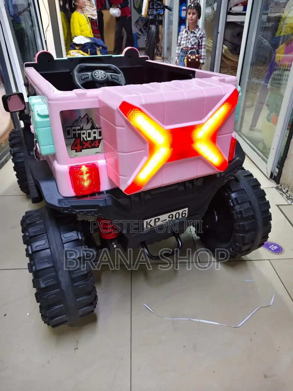 Pink Kids Electric Ride-on SUV Jeep (Model KP-906).