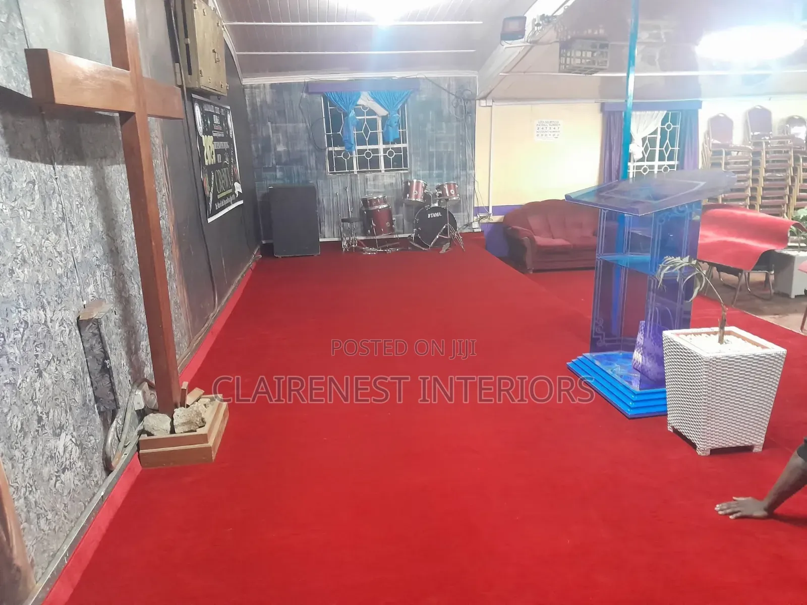 Church Insulation Floor Carpets Delta 4mm Thick