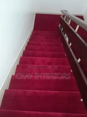 Fluffy Smooth Red Presidential Wall to Wall Carpets