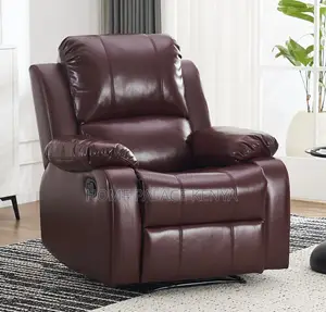 Home Sofa; High Quality Single Leather Recliner Sofa With Padded Seat