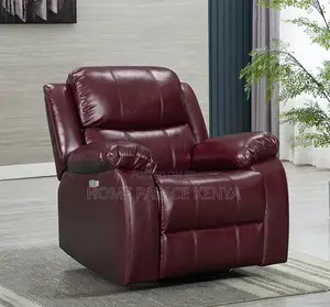 Home Sofa; High Quality Single Leather Recliner Sofa With Padded Seat