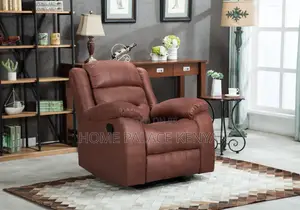 Home Sofa; High Quality Single Leather Recliner Sofa With Padded Seat