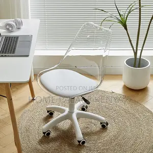 Home Chair; Modern Round Rotating Chair With Adjust Height for Makeup