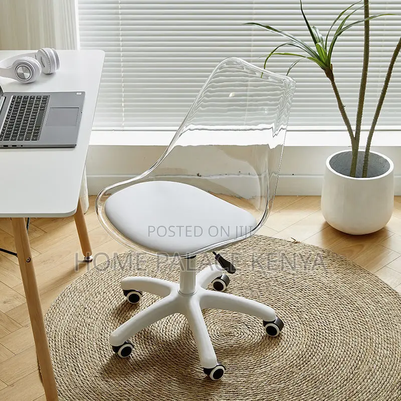 Home Chair; Modern Round Rotating Chair With Adjust Height for Makeup