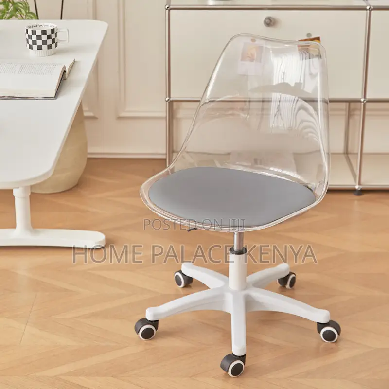 Home Chair; Modern Round Rotating Chair With Adjust Height for Makeup