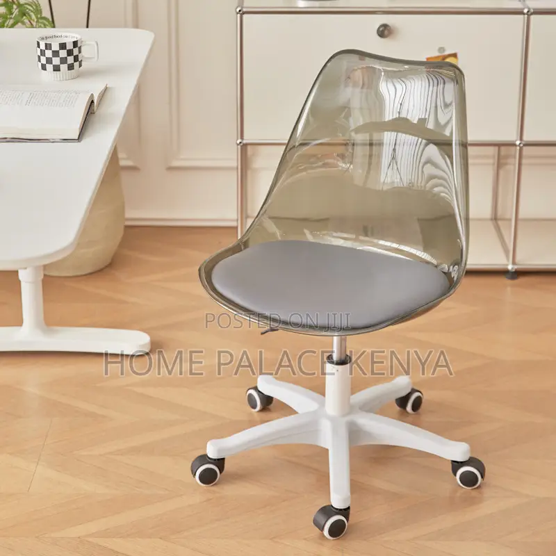 Home Chair; Modern Round Rotating Chair With Adjust Height for Makeup