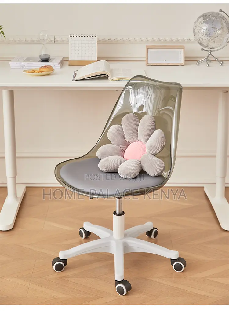 Home Chair; Modern Round Rotating Chair With Adjust Height for Makeup