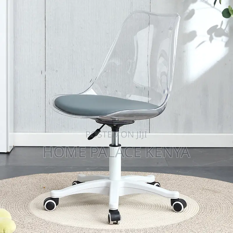 Home Chair; Modern Round Rotating Chair With Adjust Height for Makeup