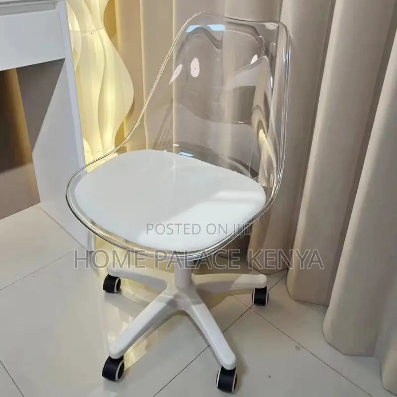 Home Chair; Modern Round Rotating Chair With Adjust Height for Makeup