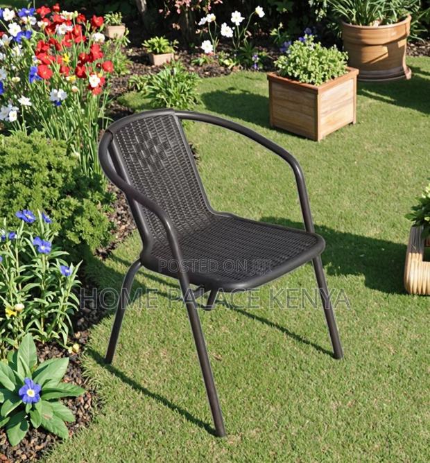 Outdoor Set; 2-Person Round Metal Dining Set With Weatherproof Table - thumbnail 5