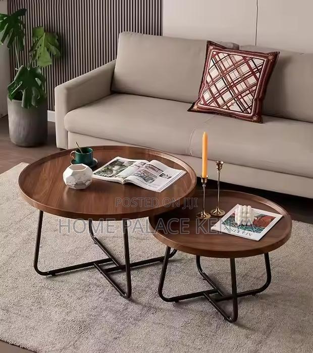 Coffee Table; Space-Saving Coffee Tables With Metal Frame for Lounge - thumbnail 5