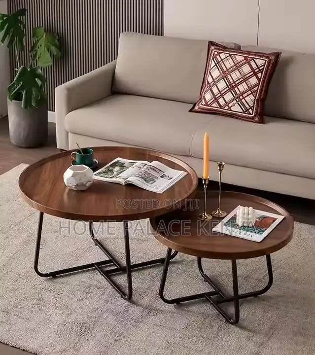 Coffee Table; Space-Saving Coffee Tables With Metal Frame for Lounge
