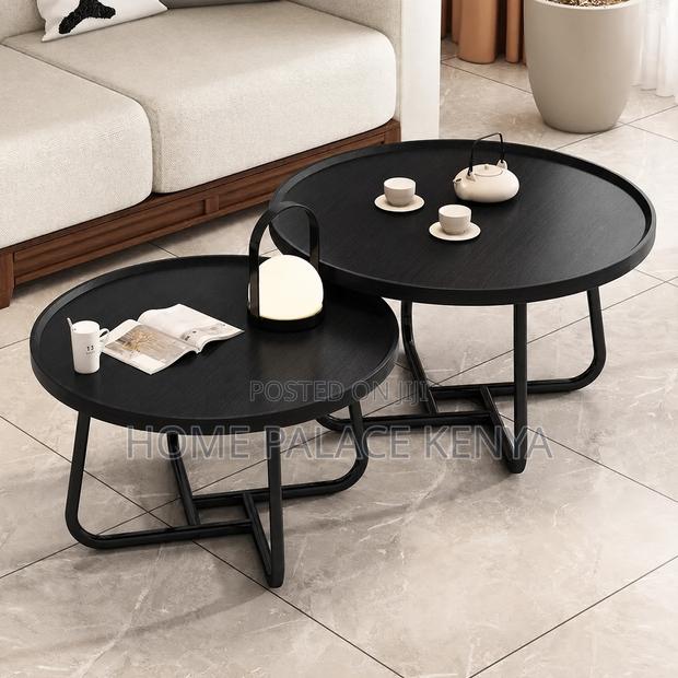 Coffee Table; Space-Saving Coffee Tables With Metal Frame for Lounge - thumbnail 11