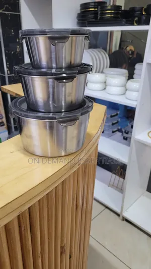 3 PCS Stainless Steel Lunch Box SetLeakproof