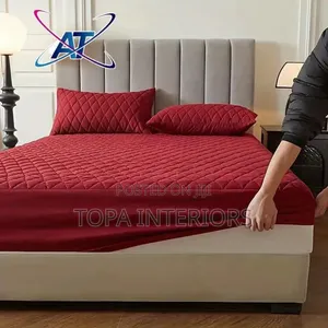 Burgundy Top Case Fitted Waterproof Mattress Protectors