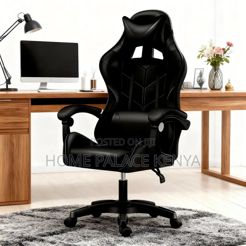 Gaming Chair; Modern High Back Leather Gaming Recliner Chair