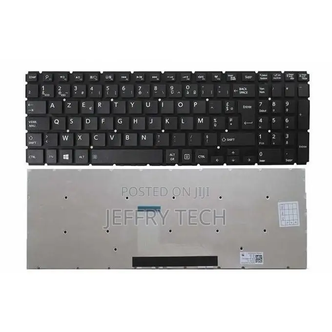 Azerty Keyboard for Toshiba Satellite C55-C Laptop