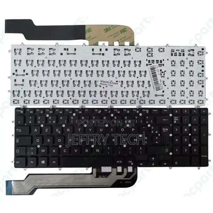 AZERTY Keyboard for DELL Inspiron 15-7566 Laptop