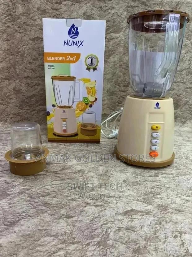 Nunix AK-100 - 2 in 1 Blender With Grinding Machine - 1.5L (1YR WRTY)