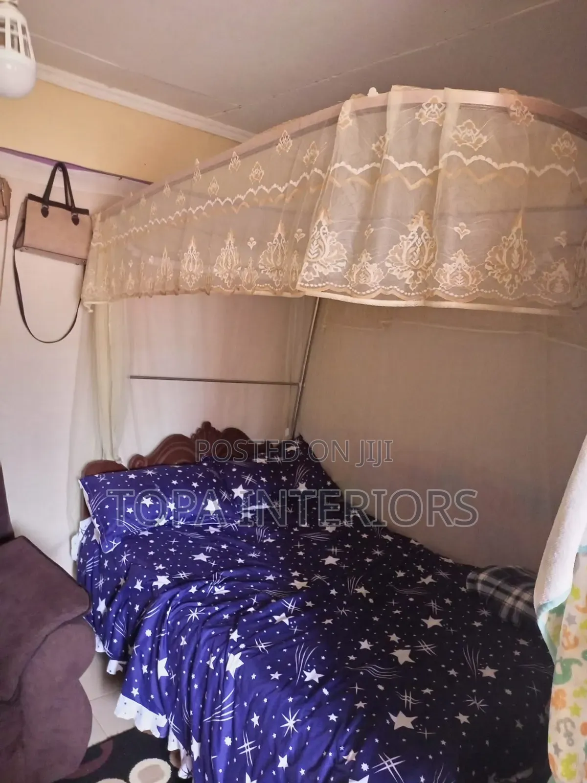 4x6 Free Sliding Two Stand Rail Mosquito Nets