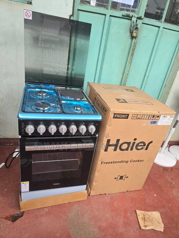 Haier 50*60 3Gas + 1Electric Cooker With Electric Oven - thumbnail 2