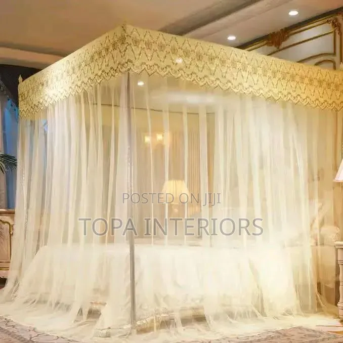 Classic 4 Stand Mosquito Net Set Bed Mesh Curtains