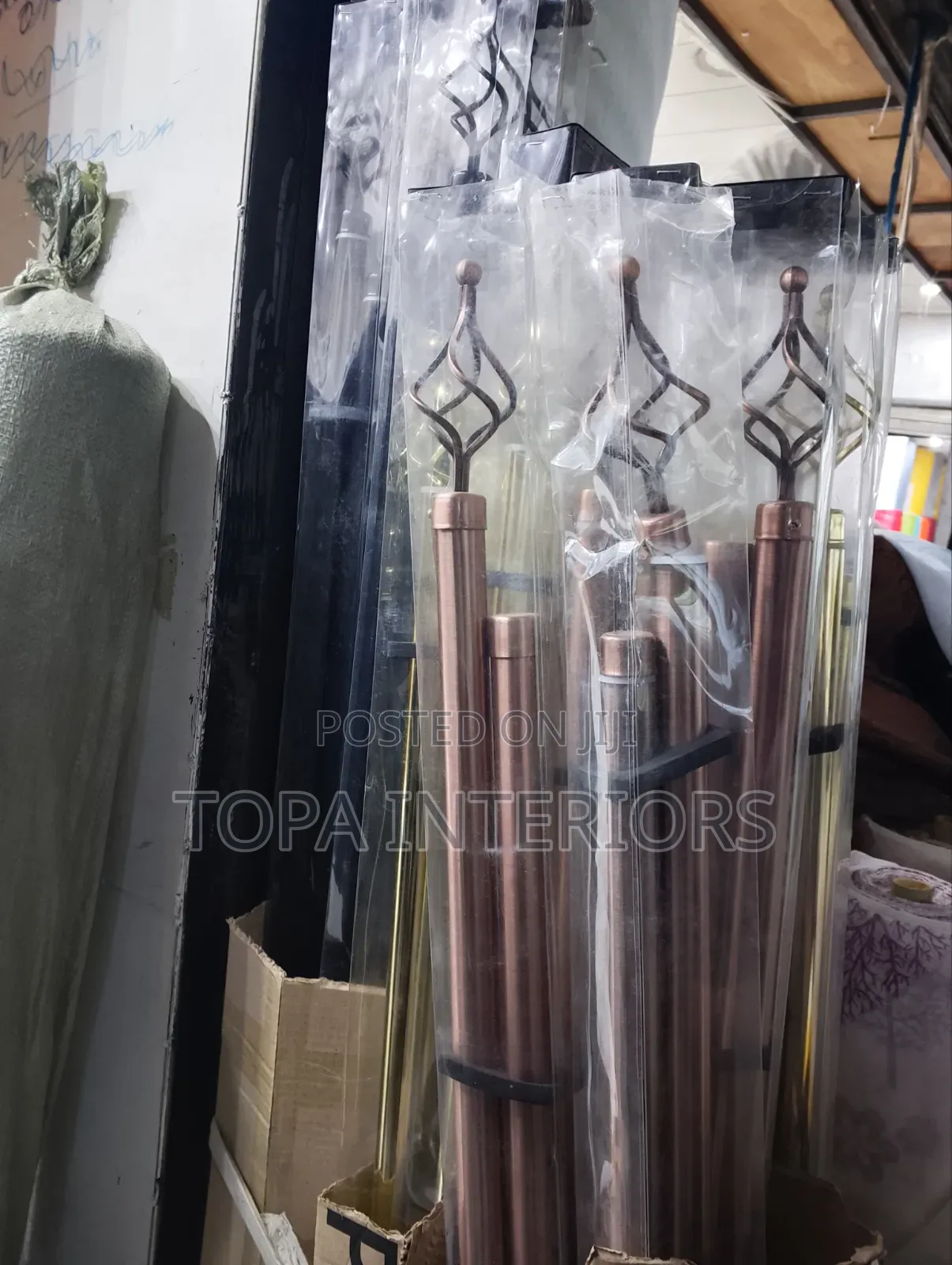 New Adjustable 2m Single Curtain Rods