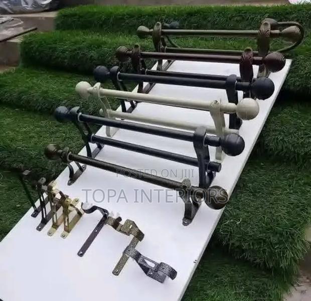 Strong Powder Coated Curtain Rods Per Metre - main view