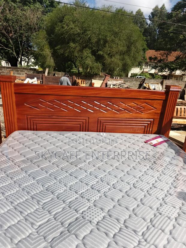 Mahogany King Size With Spring Mattress - main view