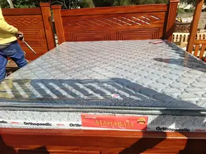Mahogany King Size With Spring Mattress