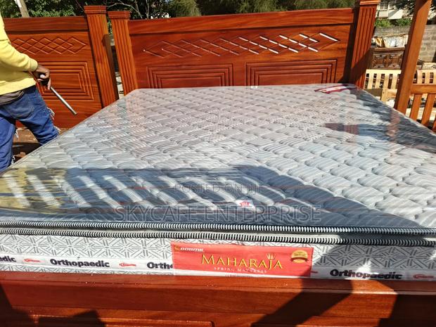 Mahogany King Size With Spring Mattress - thumbnail 3