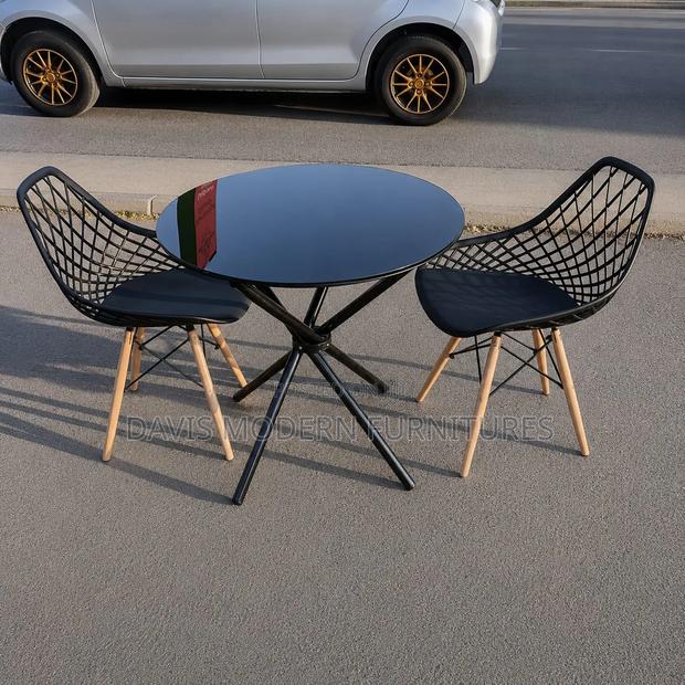Round Top Glass Bistro Table - thumbnail 2