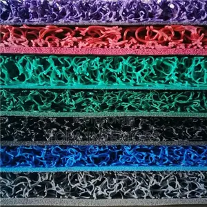 Green Rubber Mats PVC Antislip Spaghetti Coil Mats