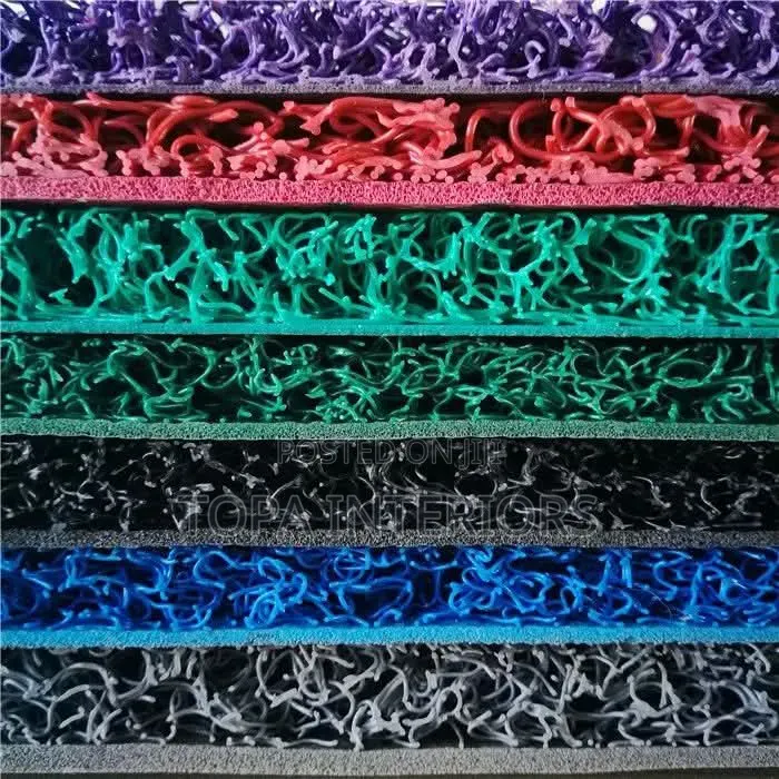 Green Rubber Mats PVC Antislip Spaghetti Coil Mats