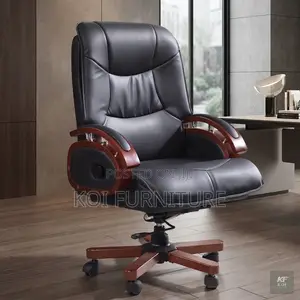 Office Chairs; Executive High Bcak Heavy Leather Boss Seat