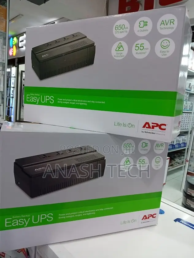 APC 650VA Backup UPS With Battery Protection