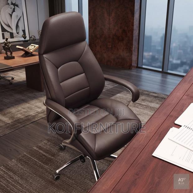Office Chairs; High Back Swivel Office Executive Senior Chairs - thumbnail 4