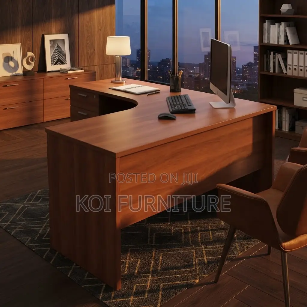 Office Desk; 1.2 Meters Curved Home Office Spaces Desk