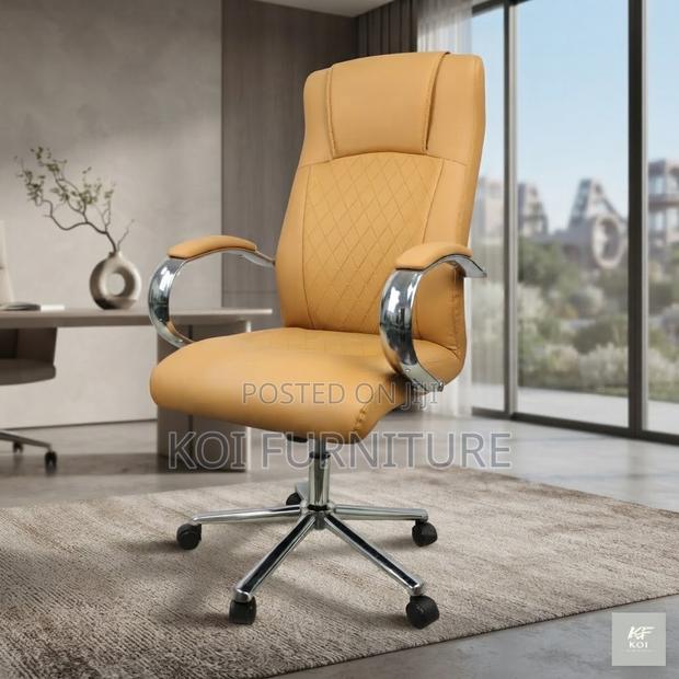 Office Chairs; Executive CEO Office High Back Leather Chairs