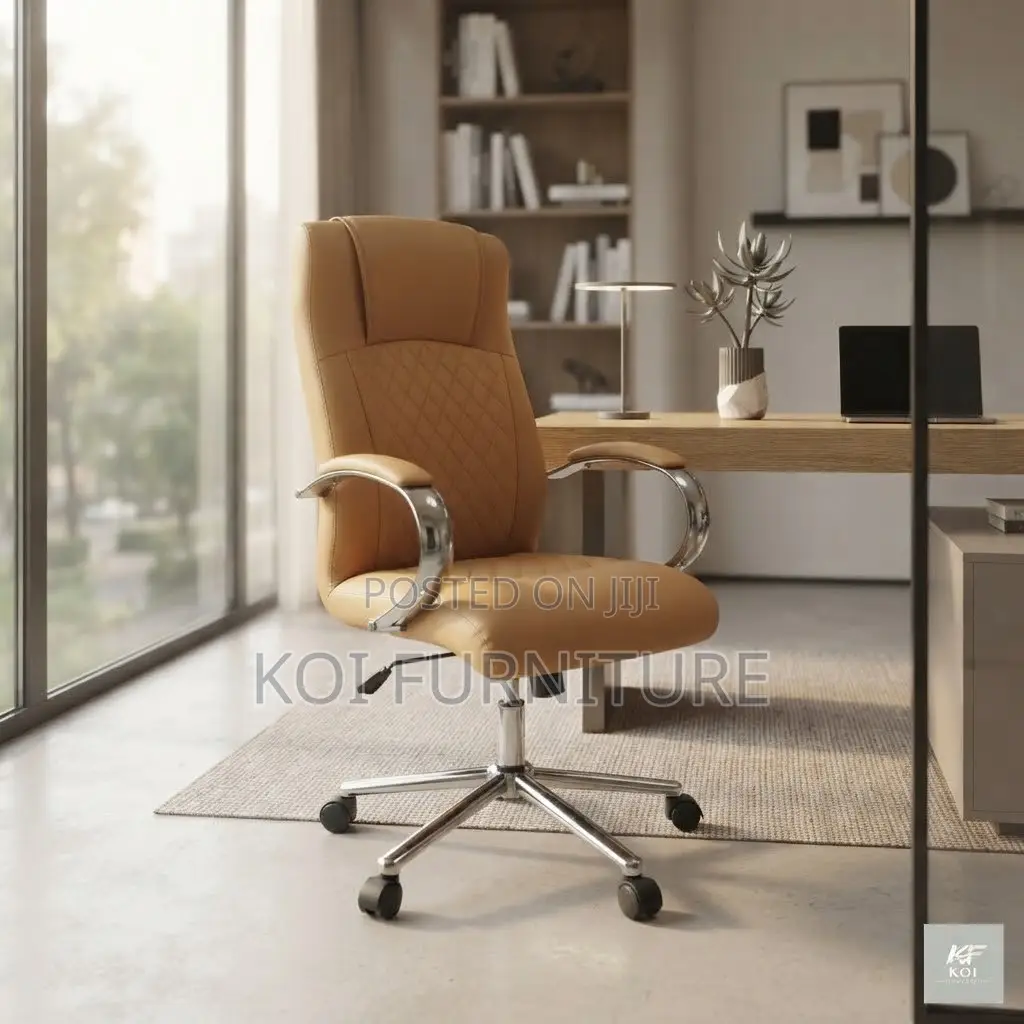 Office Chairs; Executive CEO Office High Back Leather Chairs