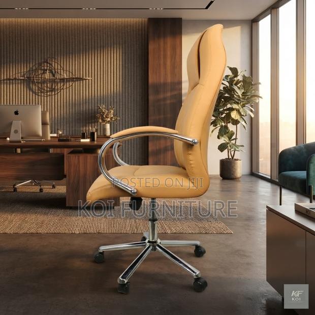 Office Chairs; Executive CEO Office High Back Leather Chairs - thumbnail 5